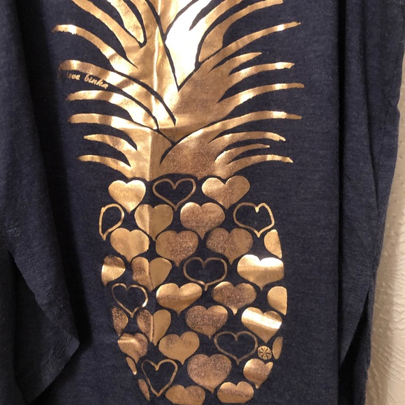 BINKA TANK TOP w/ GOLD PINEAPPLE - Picture 2 of 3